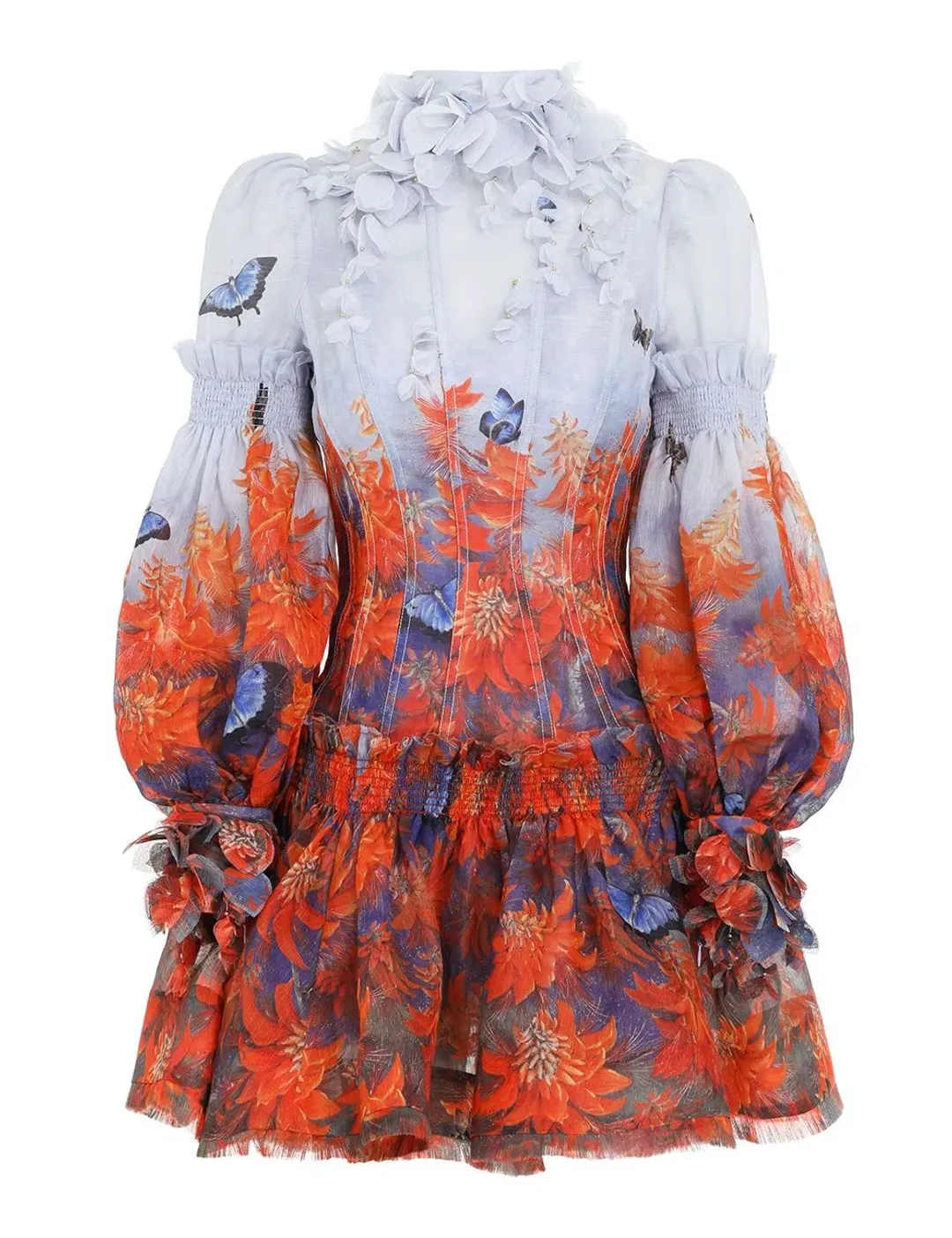 Zimmermann Botanica Mini Dress Wild Flower Size 1 / AU 10 for rent on The Volte - main image
