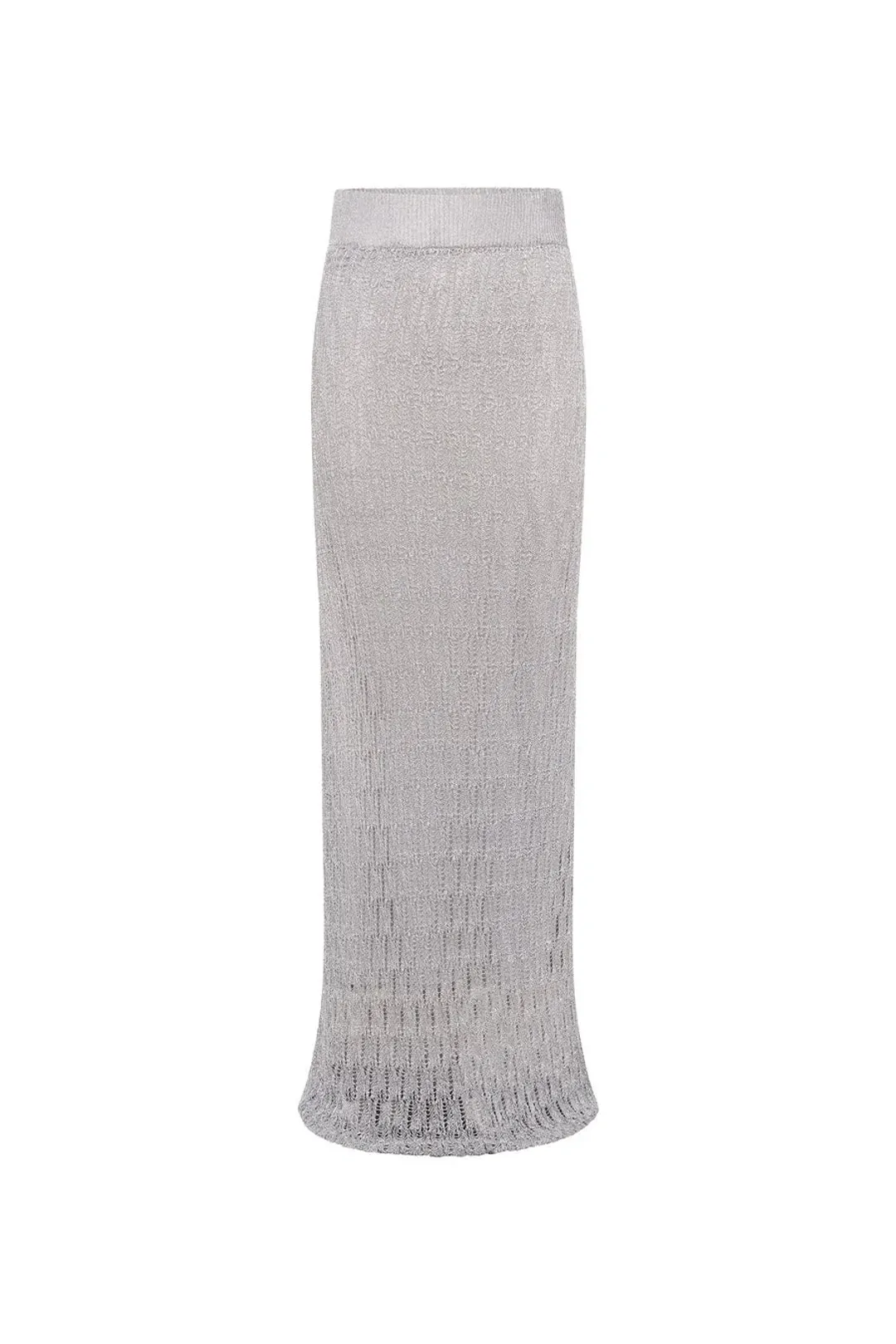 Camilla and Marc Jacque Knit Top and Skirt Set Silver Size L / AU 12 for rent on The Volte - main image