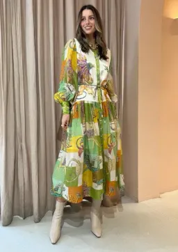 Alemais Jerome Silk Shirtdress Multi Size AU 10 for rent on The Volte - image 5