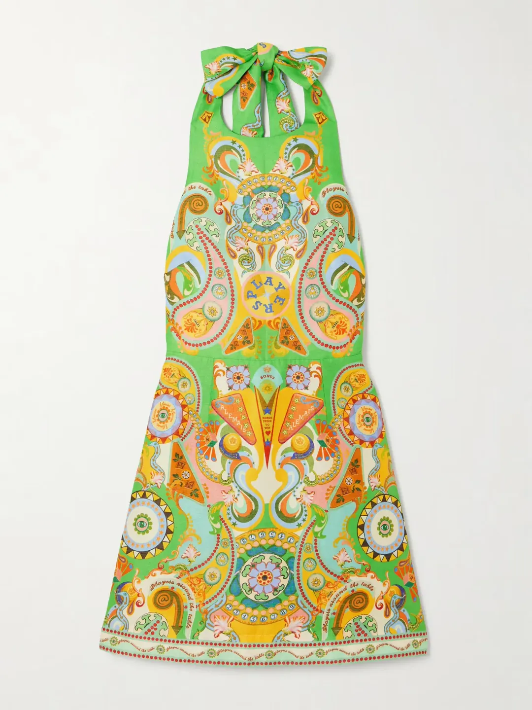 Alemais Pinball Mini Dress Green Multi Size AU 8 for rent on The Volte - main image