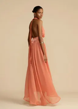 Arcina Ori Serena Dress Coral Size M / AU 10 for rent on The Volte - image 4