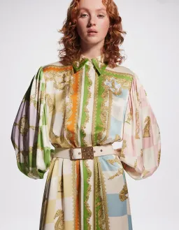 Alemais Checkmate Silk Shirtdress Multi Size AU 8 for rent on The Volte - image 29