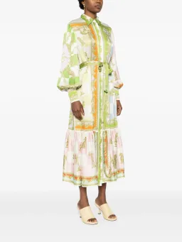 Alemais Checkmate Silk Shirtdress Multi Size AU 8 for rent on The Volte - image 13