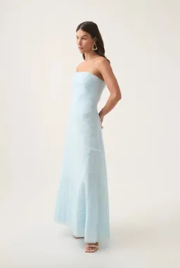 Aje Soundscape Maxi Dress Sea Breeze Size 6 for rent on The Volte - image 6