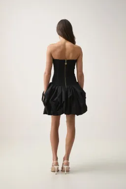 Aje Violette Bubble Hem Mini Dress in Black Size 14 for rent on The Volte - image 3