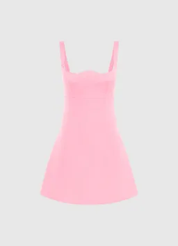 Leo Lin Jacinta Mini Dress Bubblegum Size 8  for rent on The Volte - image 2