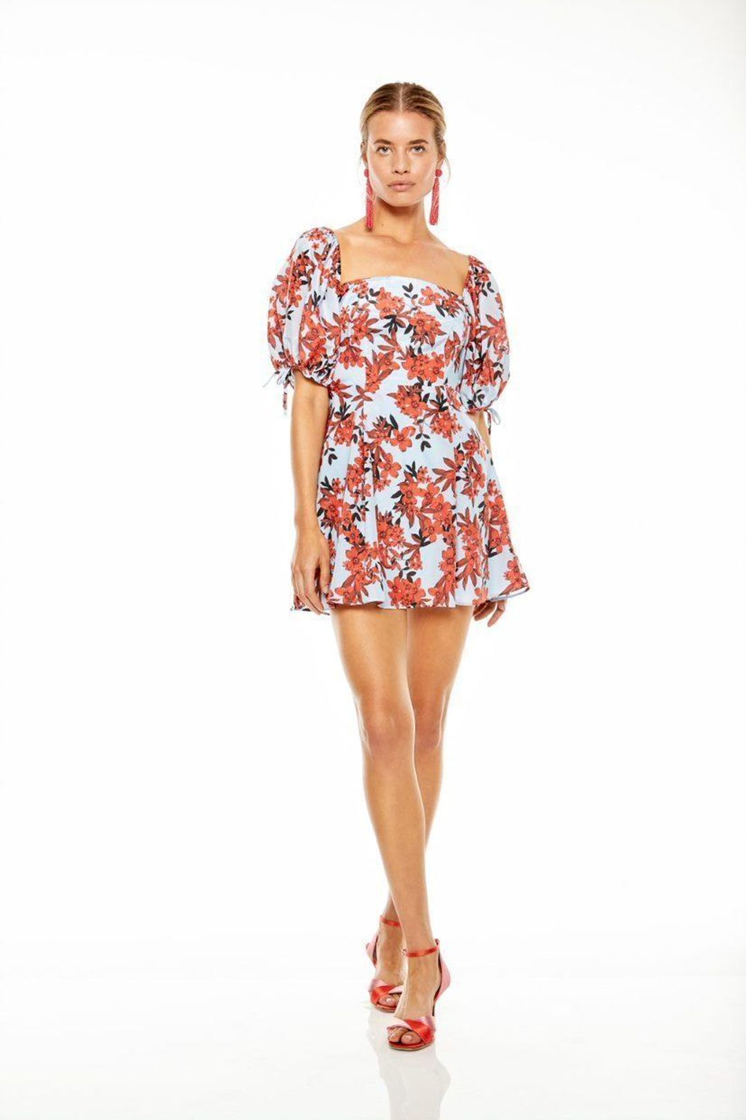 Talulah Red Sea Mini Dress - Floral Size 8 for rent on The Volte - main image