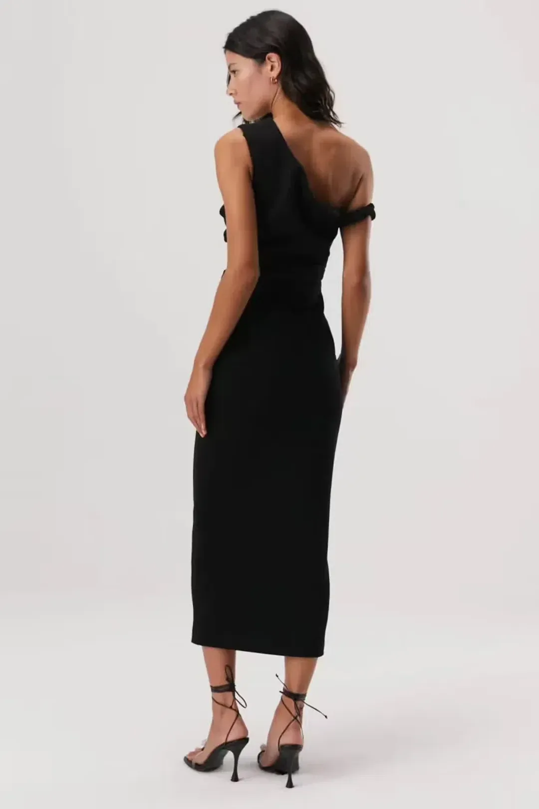 Misha Alaska Midi Dress Black Size 10 for rent on The Volte - main image