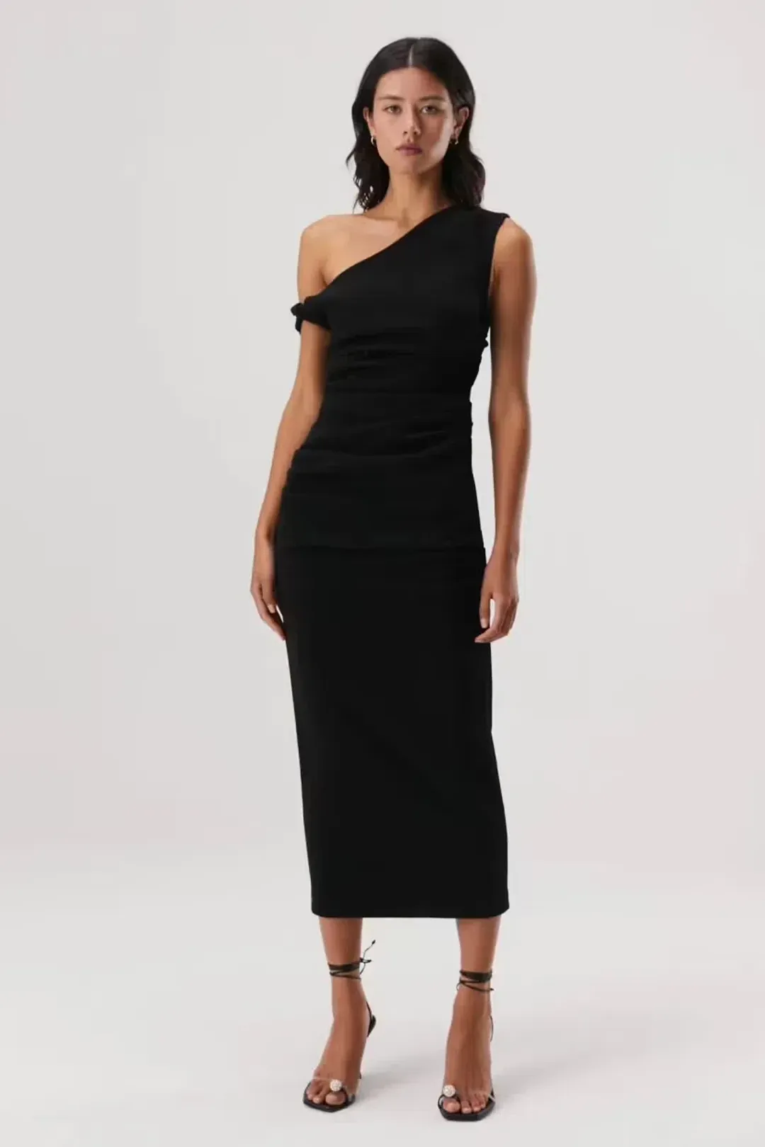Misha Alaska Midi Dress Black Size 10 for rent on The Volte - main image