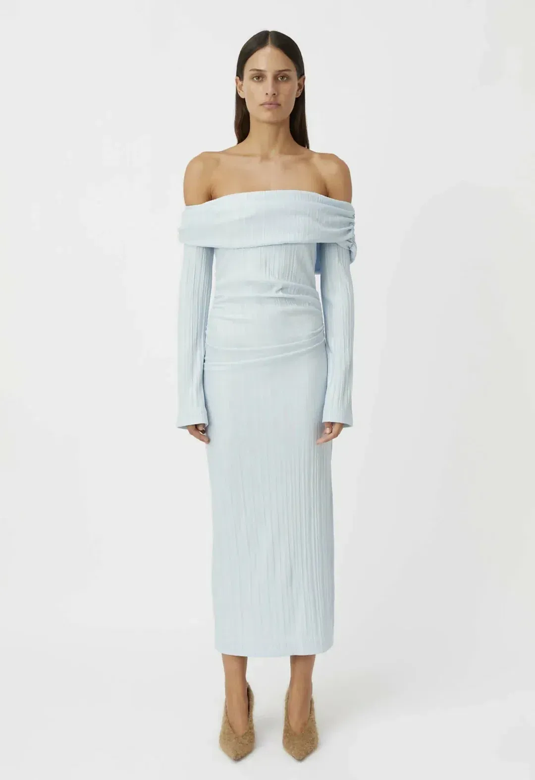 Camilla And Marc Shaw Dress In Sky Blue Size Au 10 for rent on The Volte - main image