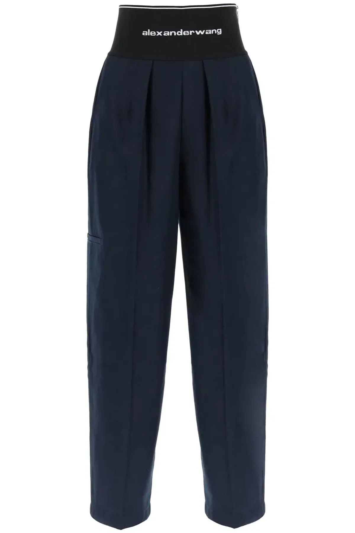 Alexander Wang Logo-Waistband Creased Trousers for rent on The Volte - main image