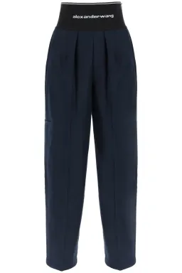 Alexander Wang Logo-Waistband Creased Trousers for rent on The Volte - image 1