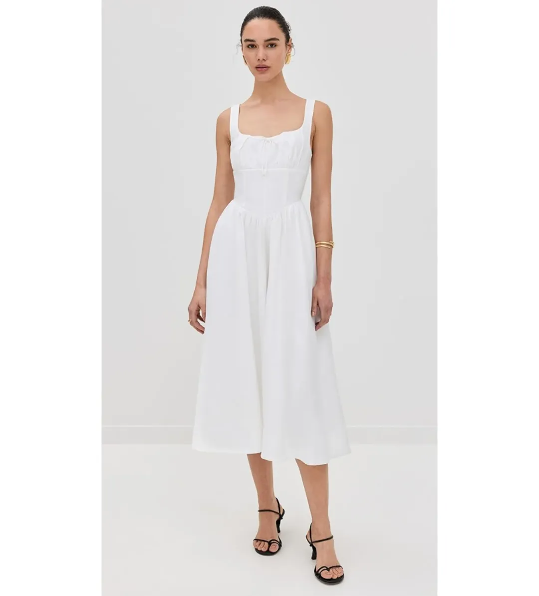 Reformation Balia Dress White Size 12 for rent on The Volte - main image