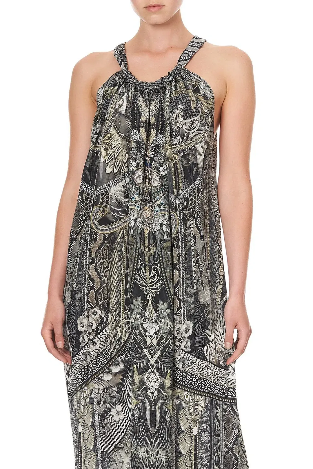 Camilla Drawstring Dress in One Tribe One Size  for rent on The Volte - main image
