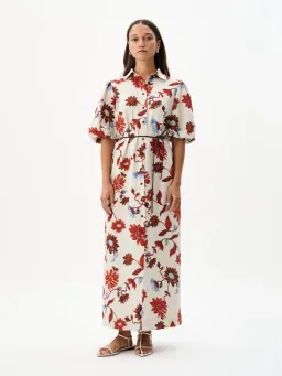 Roame Berkley Dress Cactus Bloom Sand Print Size 4 / AU 14 for rent on The Volte - image 1