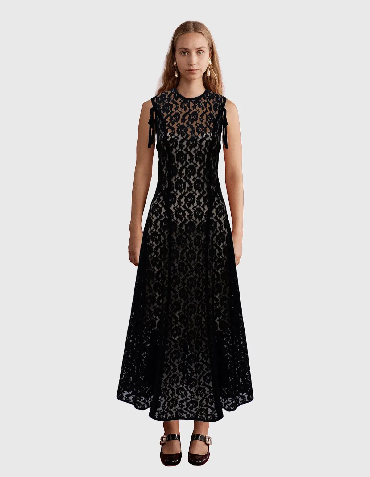 Lovaan Audrey Dress Black Size 10  for rent on The Volte - main image