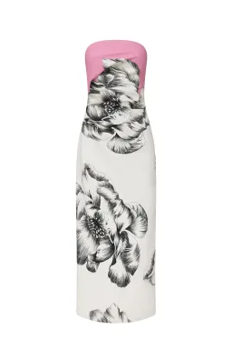 Manning Cartell Overbloom Midi Dress White/Black Floral Size 8 for rent on The Volte - image 6