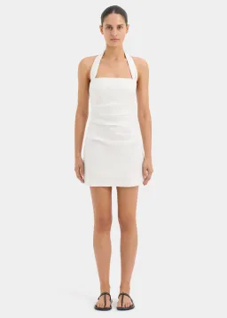 Sir The Label Noemi Halter Mini Dress Ivory Size 6 for rent on The Volte - image 1