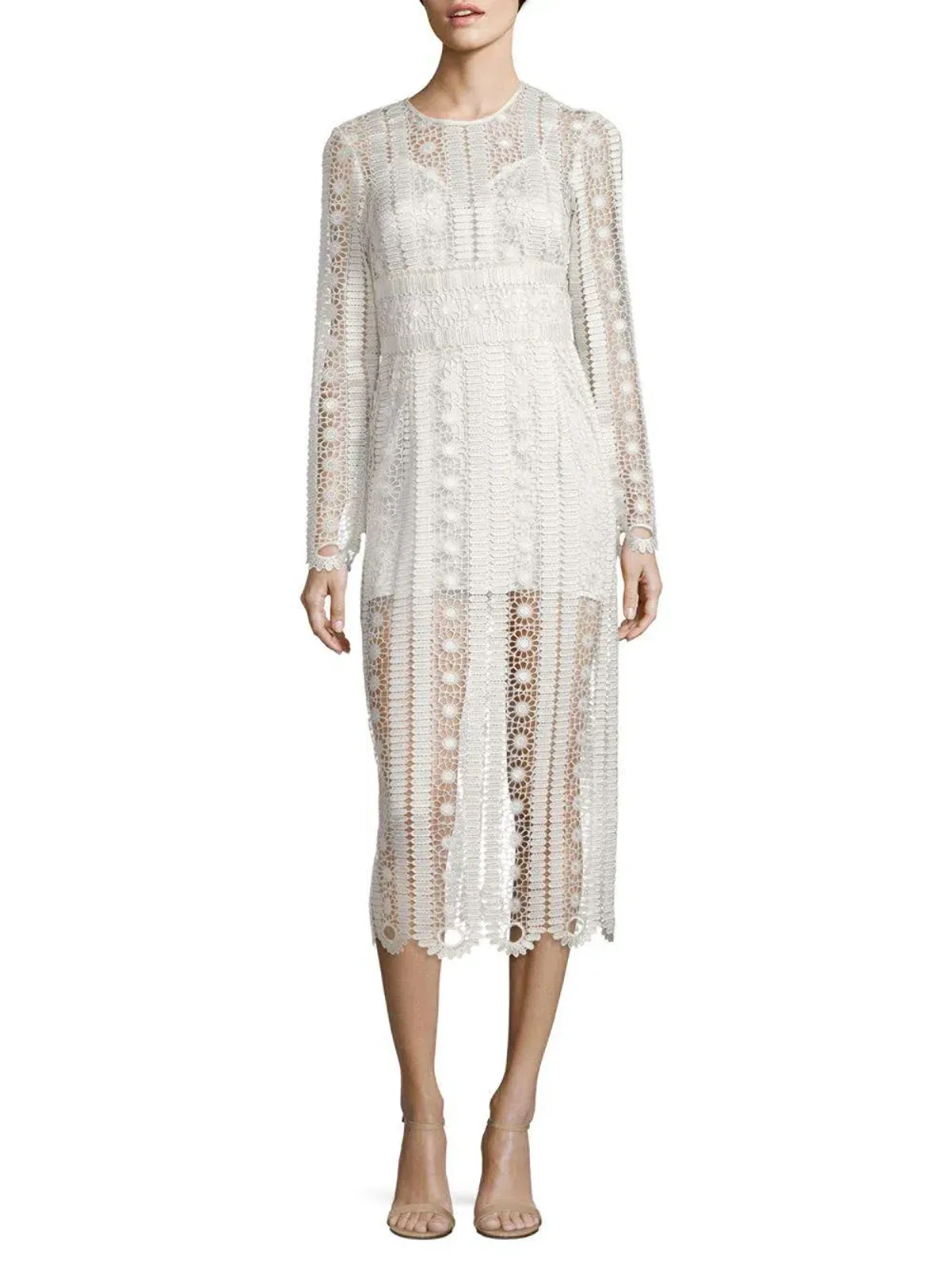 Alice McCall Diamond Dancer Like A Dream Lace Dress White Size 6 for rent on The Volte - main image