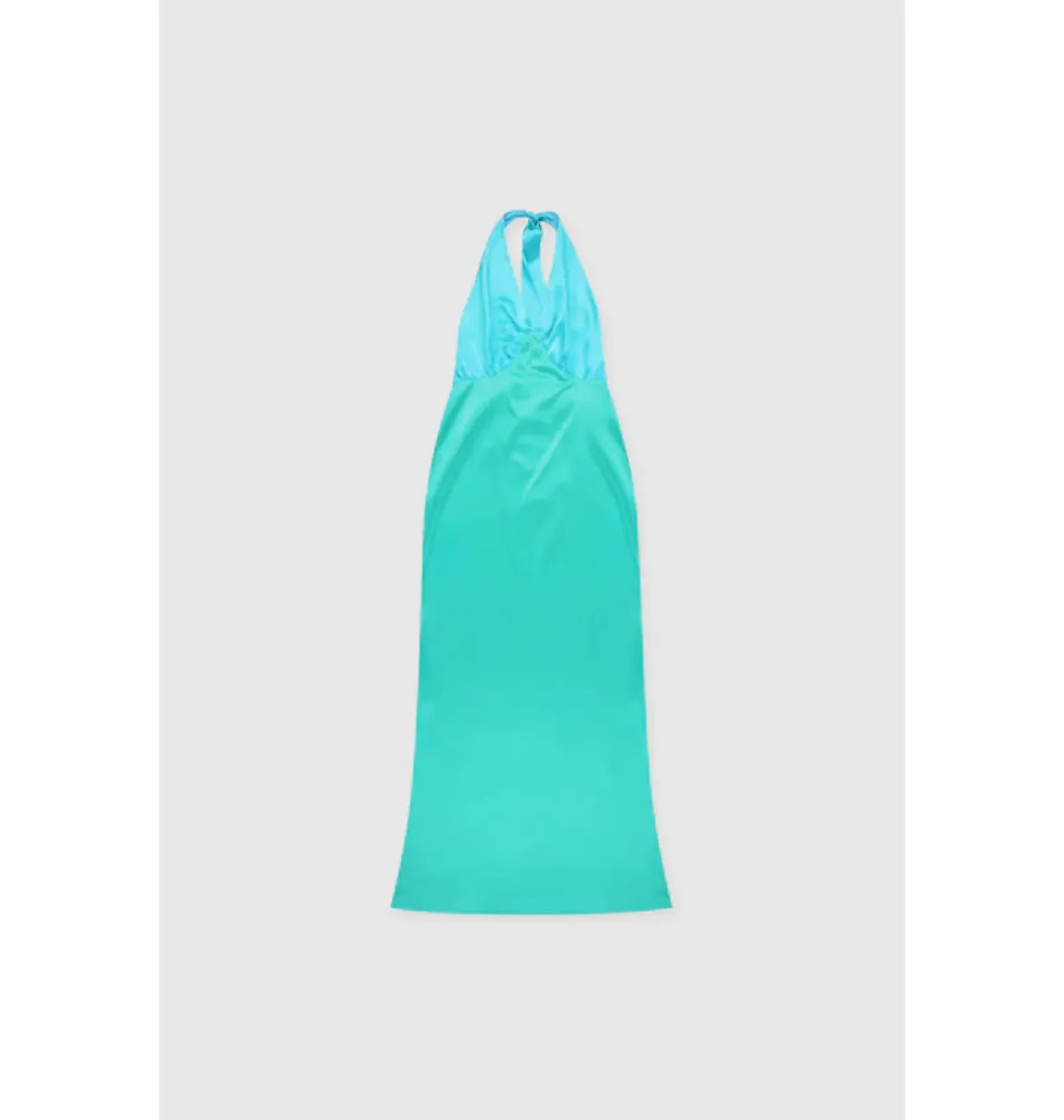 The Wolf Gang Oahu Slip Dress In Aquamarine Size AU 10 for rent on The Volte - main image