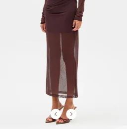 MISHA Madigral Mesh Dress Chocolate Size 10/M for rent on The Volte - image 2