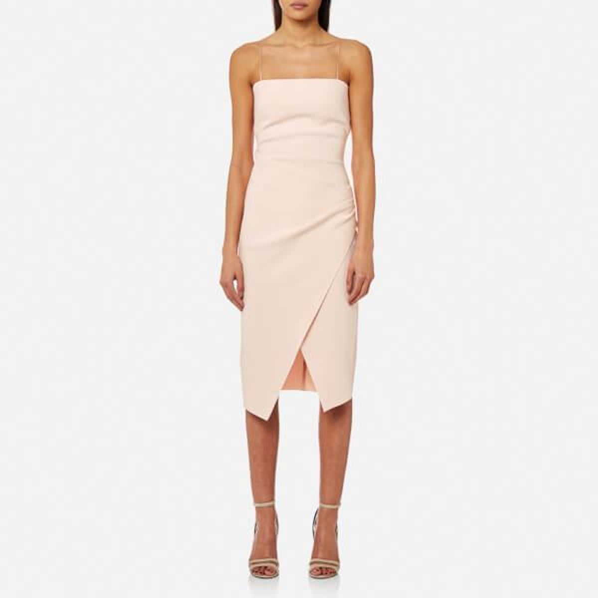 Bec & Bridge Auriele Midi Dress Blush Size AU 10 for rent on The Volte - main image
