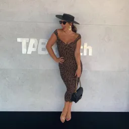 Majorelle Tabitha Midi Dress Print Size 10  for rent on The Volte - image 3