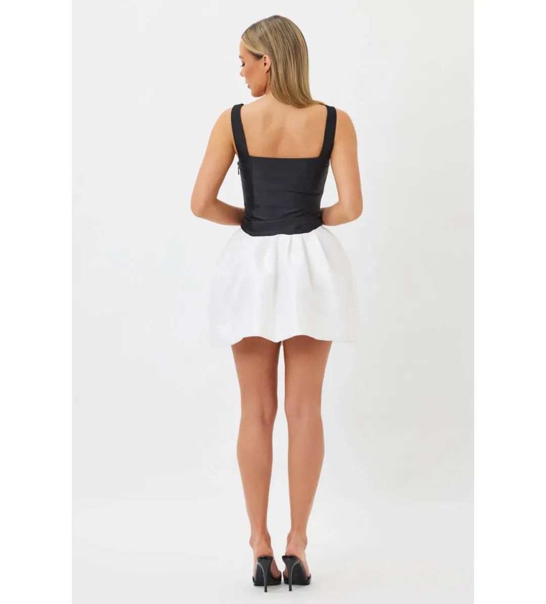 Bianca & Bridgett Alba Mini Dress Black/White Size 12  for rent on The Volte - main image