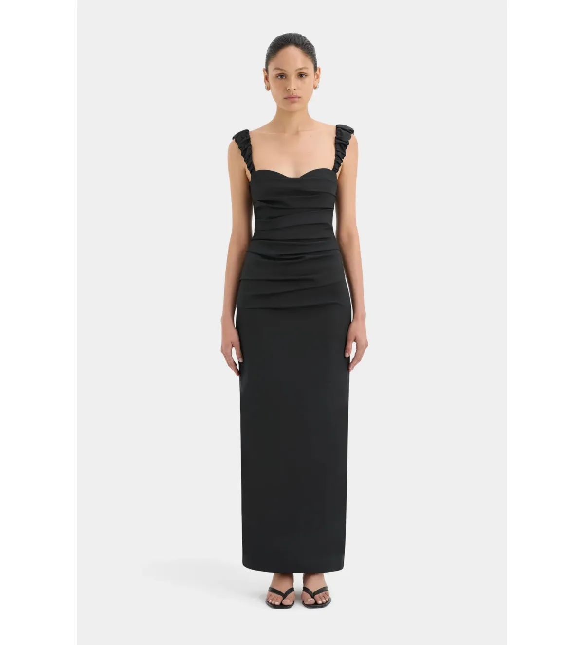 Sir the Label Azul Balconette Gown Black Size 12 for rent on The Volte - main image