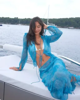 Rat & Boa Havana Top XS & Skirt Set Blue Size XXS/Au 6 for rent on The Volte - image 3