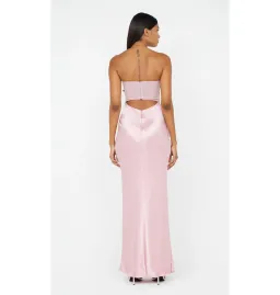 Bec & Bridge Halle Strapless Dress in Dusty Pink Size AU 6 for rent on The Volte - image 3