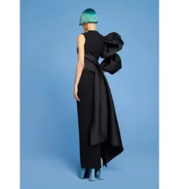 Solace London The Moore Maxi Dress in Black Size AU 10 for rent on The Volte - image 2