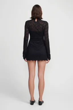 Hansen & Gretel Marco Lace Mini Dress Black Size M / AU 10 for rent on The Volte - image 3