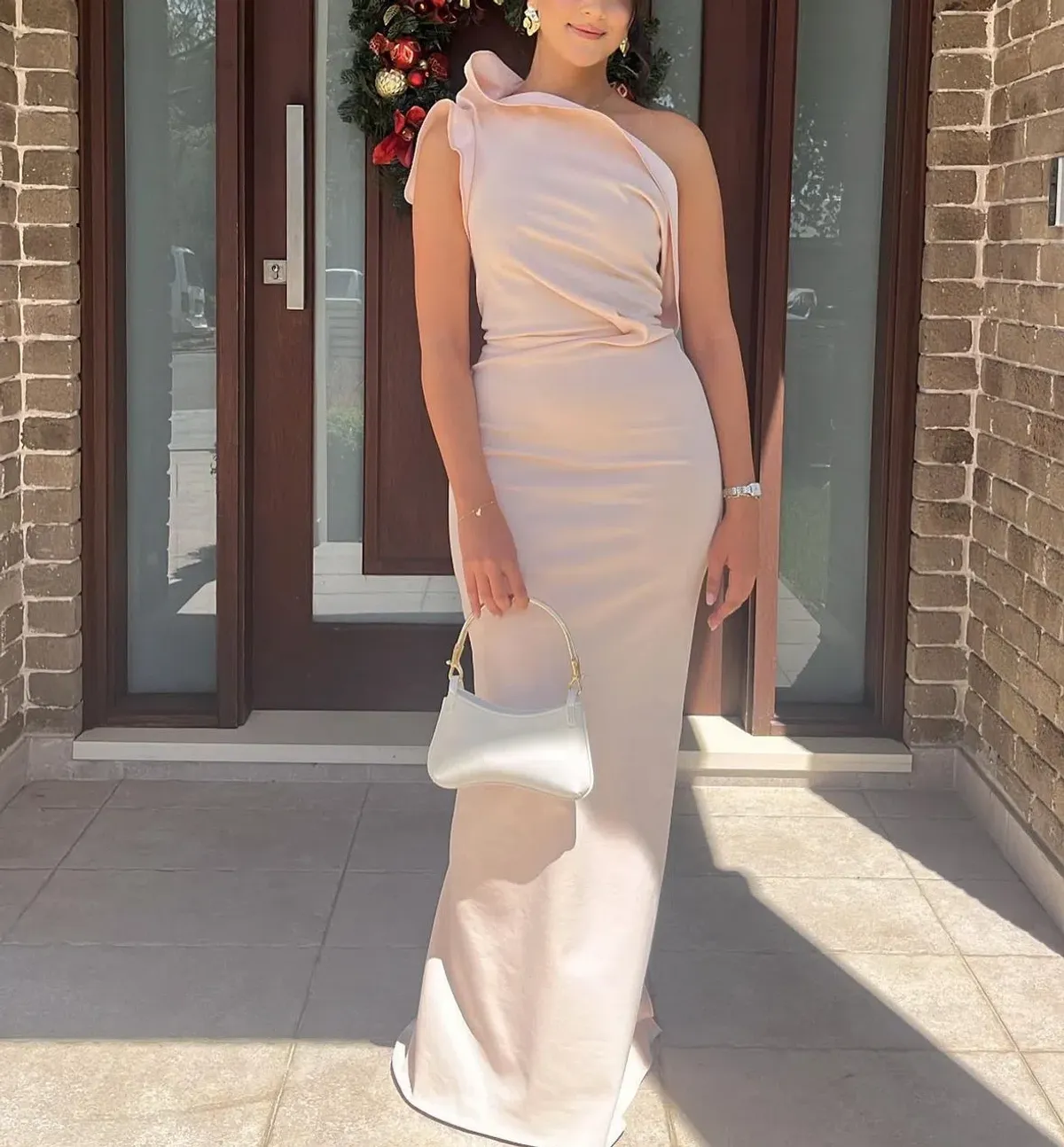 Maticevski Instrumental Gown Blush Pink Size 10  for rent on The Volte - main image