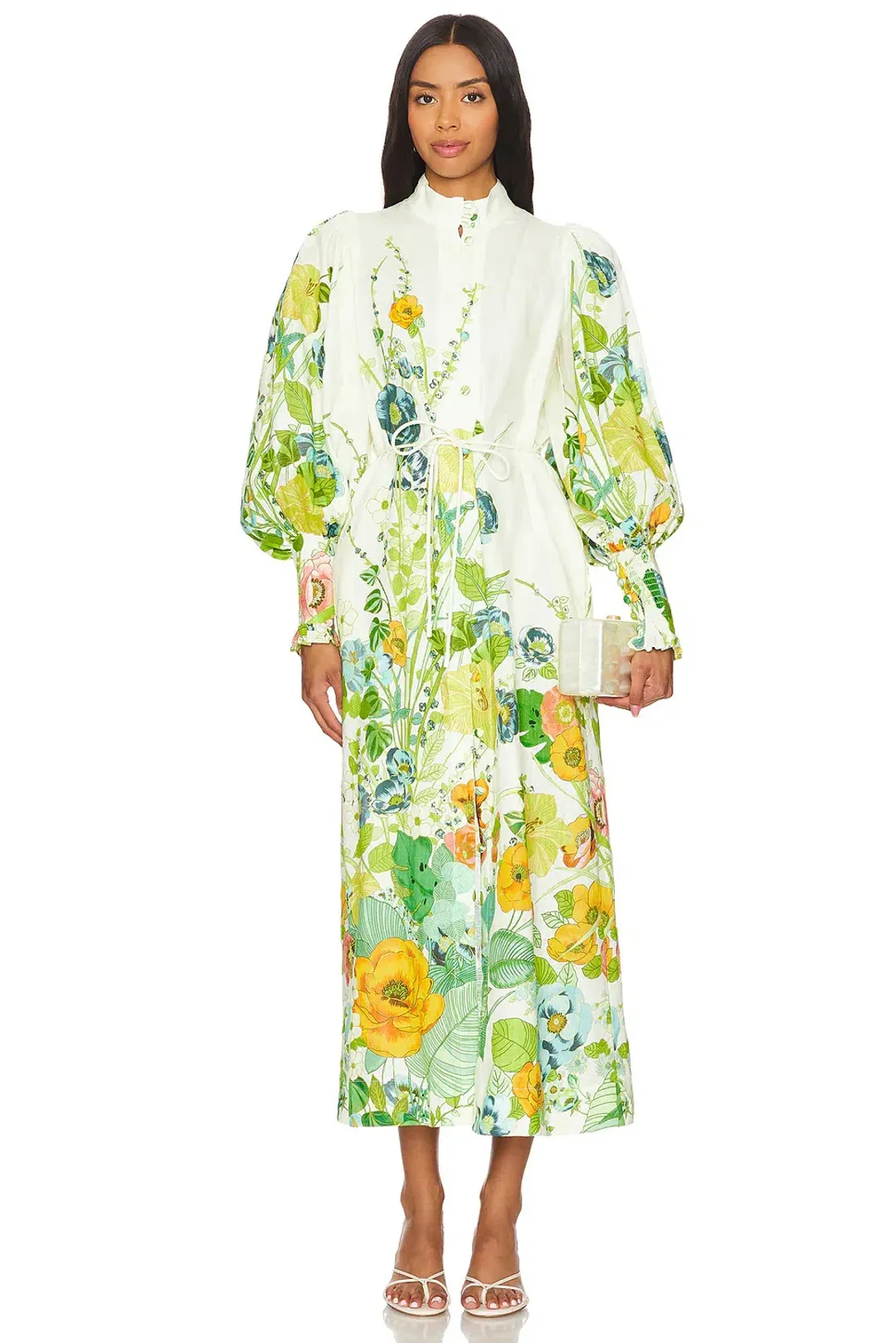 Alemais Zhivago Constance Shirt Dress Floral Size 14 for rent on The Volte - main image