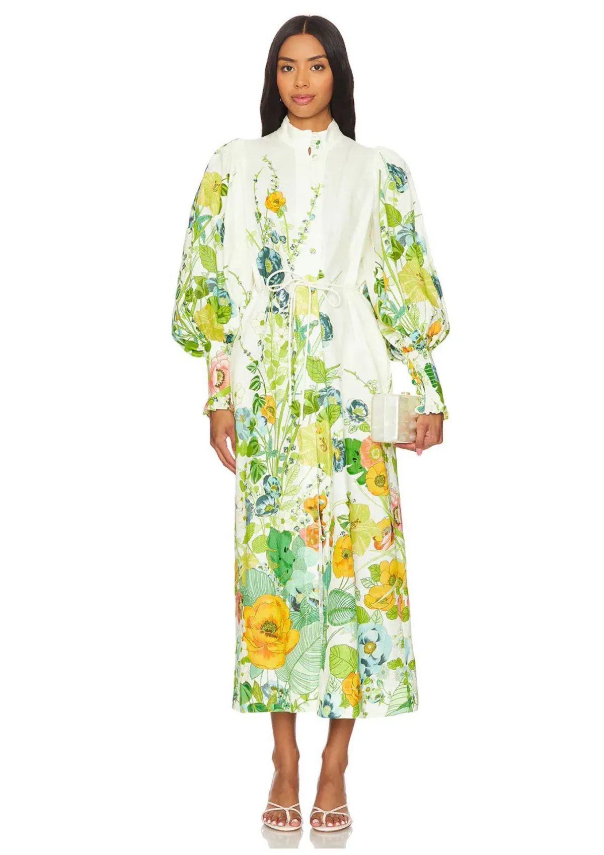 Alemais Zhivago Constance Shirt Dress Floral Size 16 for rent on The Volte - main image