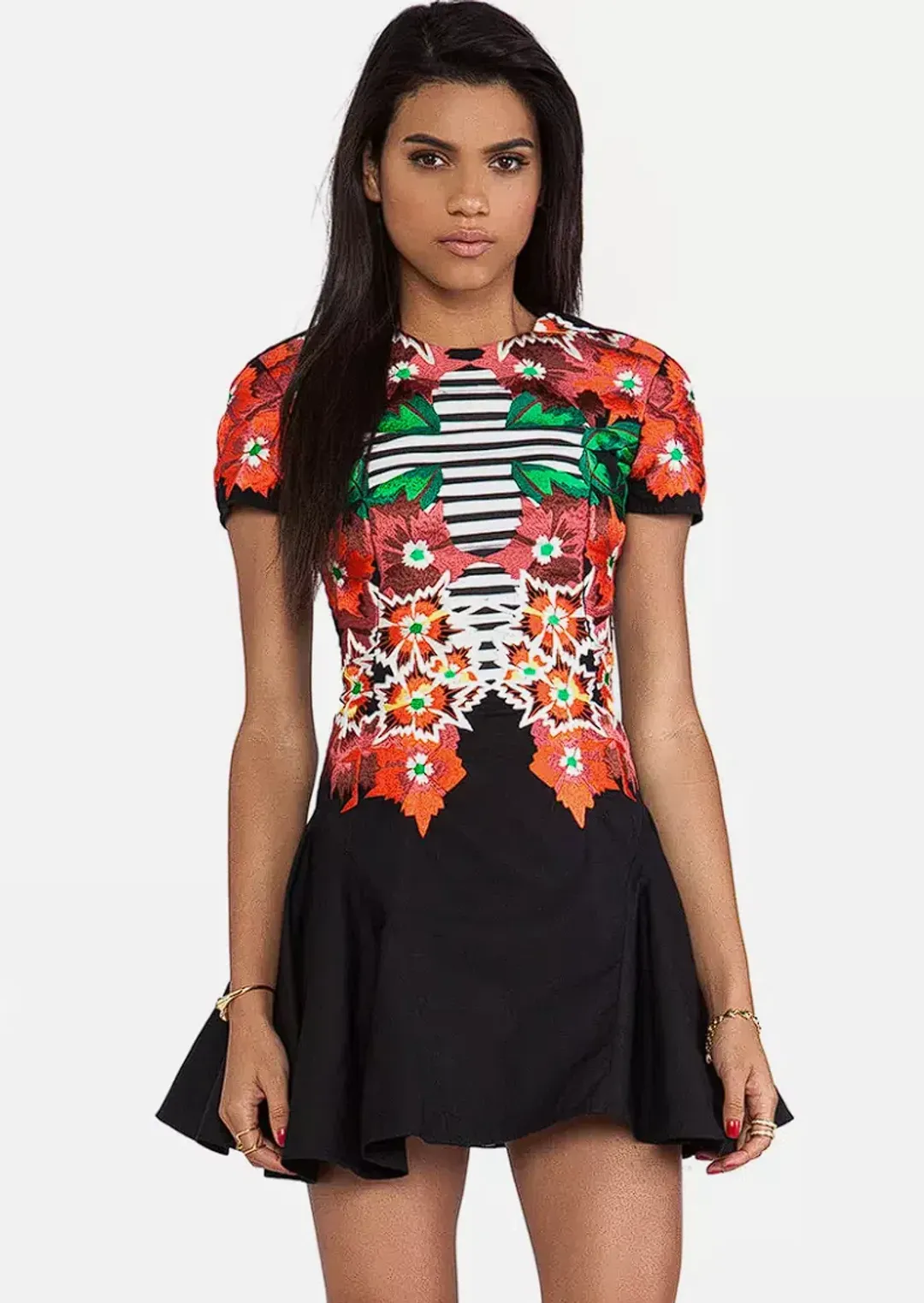 Alice McCall Earls Court Flare Skirt Mini Dress Multi Size 8 for rent on The Volte - main image