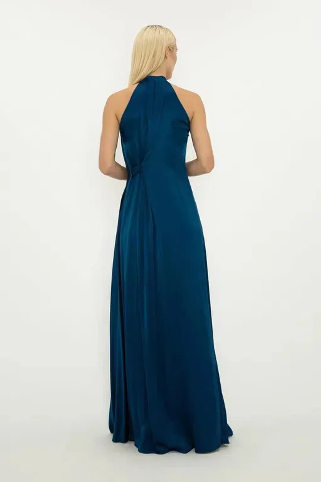 Bianca Spender Isabella Pure Silk Ball Gown in Navy Size 8 for rent on The Volte - main image