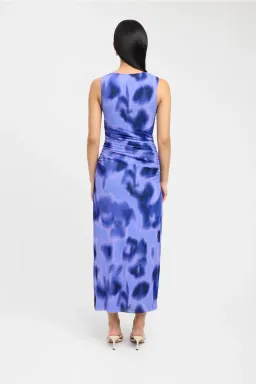 Kookai Poppy Purple Print Maxi Dress Poppy Size 8 for rent on The Volte - image 3