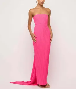 Solace London Harlee Maxi Dress Pink Size 6  for rent on The Volte - image 2