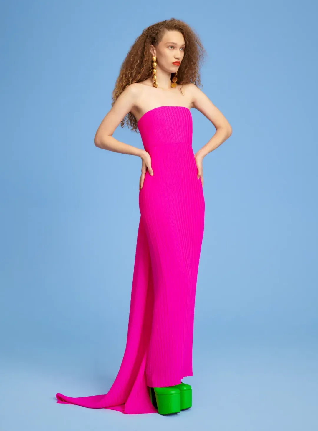 Solace London Harlee Maxi Dress Pink Size 6  for rent on The Volte - main image