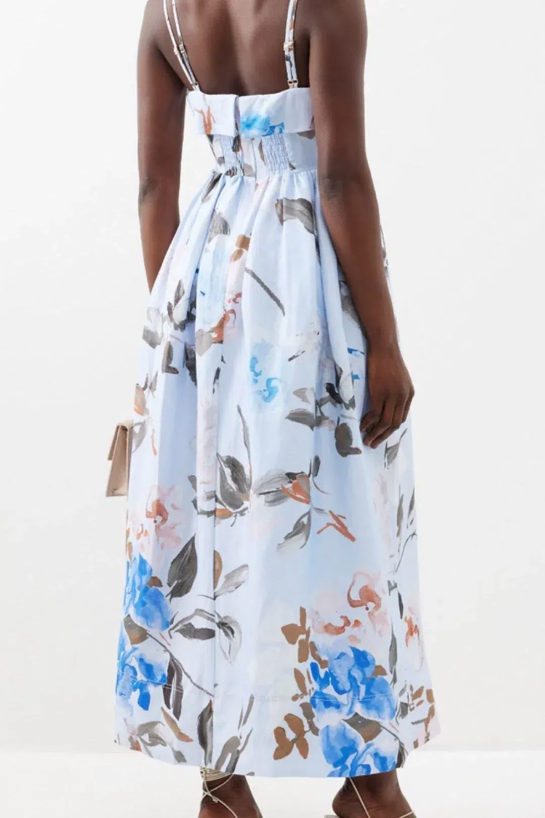 Aje Untamed Midi Dress Divine Orchid Size 16 for rent on The Volte - main image