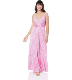 Tigerlilly Malia Pink Patchwork Maxi Dress Pink  Size 14  for rent on The Volte - image 2