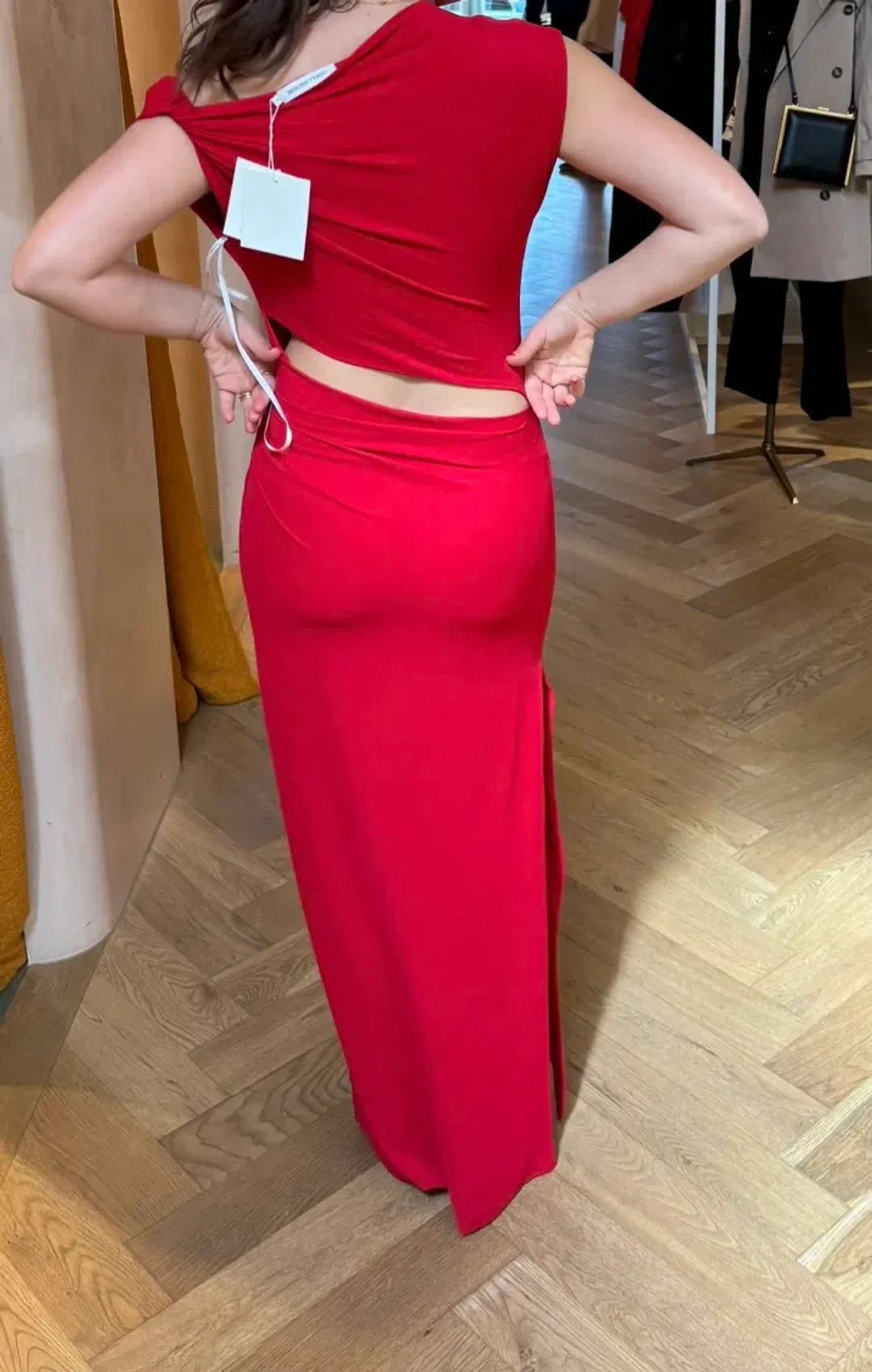 Camilla and Marc Annalise Maxi Dress Red Size 8  for rent on The Volte - main image