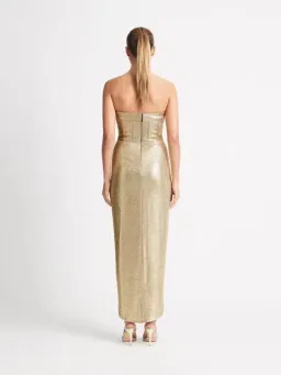 Sheike Cosmopolitan Dress in Gold Size 14  for rent on The Volte - image 3