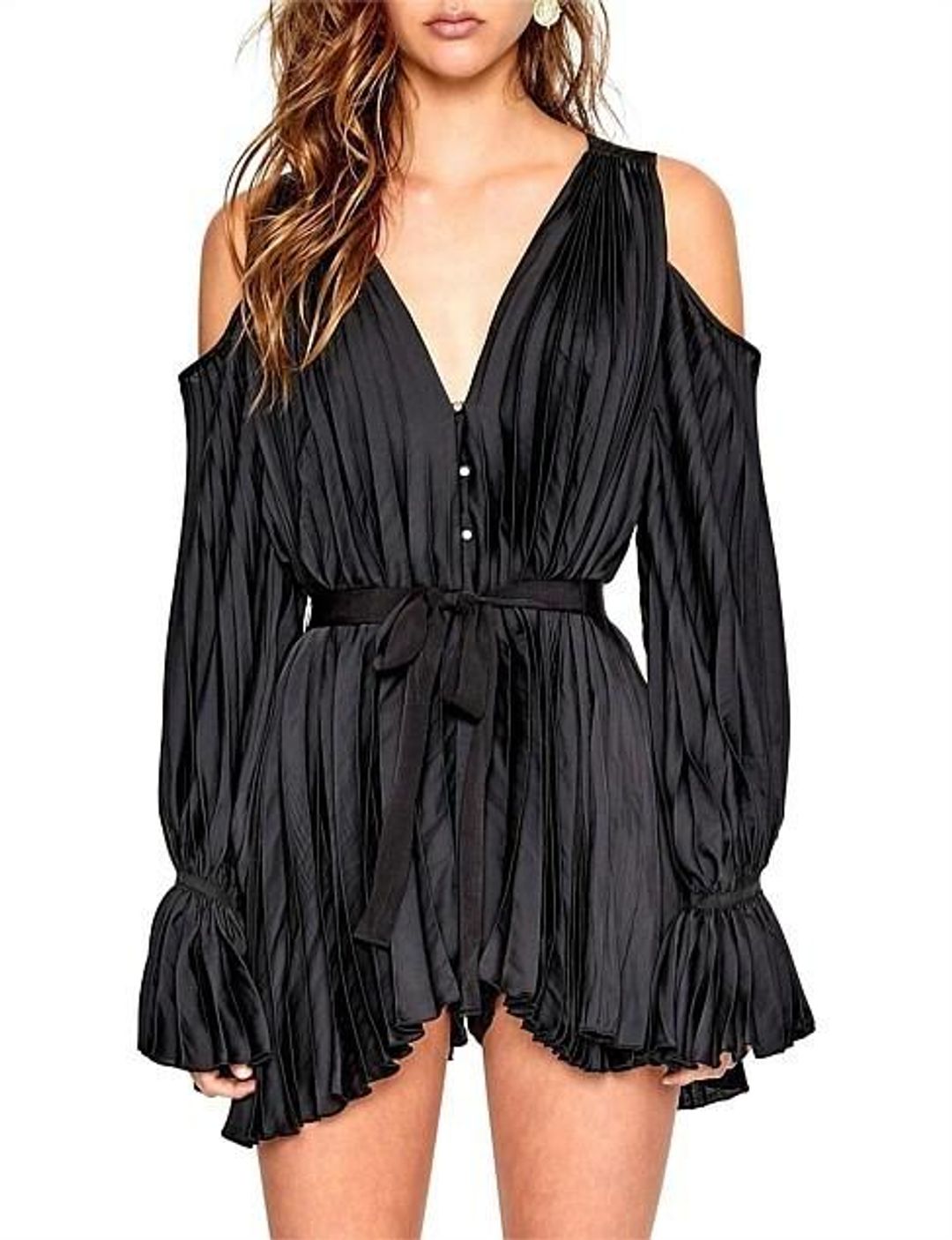 Alice McCall "Sunkissed" Playsuit - Black Size 8 for rent on The Volte - main image