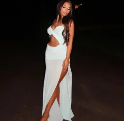 Natalie Rolt Dahlia Gown Blue Size 8 for rent on The Volte - image 2