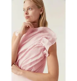 Aje Genesis Midi Dress Soft Pink Size AU 14 for rent on The Volte - image 2