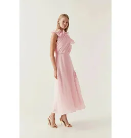 Aje Genesis Midi Dress Soft Pink Size AU 14 for rent on The Volte - image 3