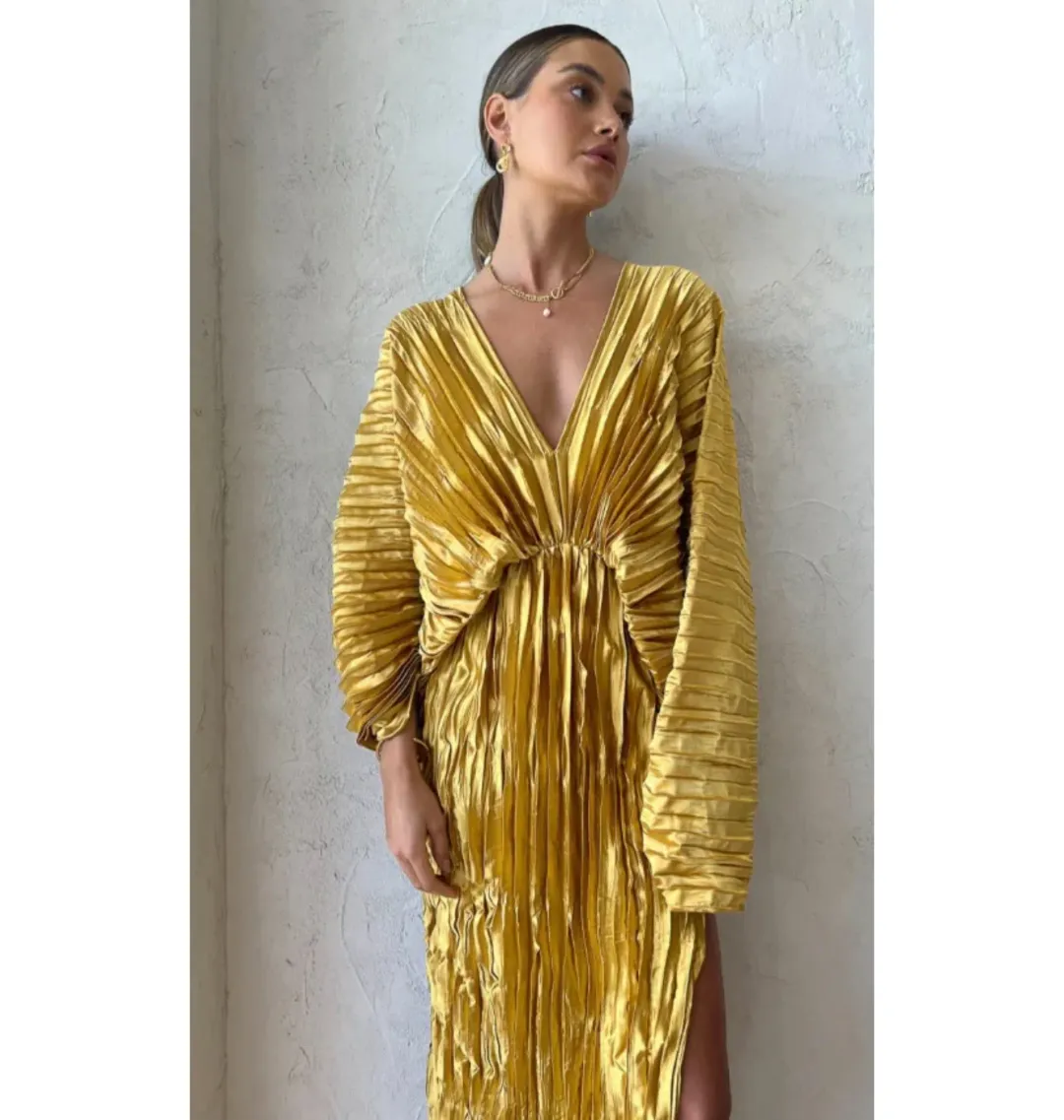 Lidee De Luxe Dress Marigold Size AU 8  for rent on The Volte - main image